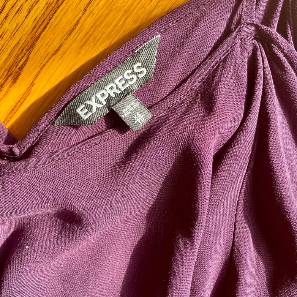 Purple Ruffle Top Tank Dress - Picture 10 of 10